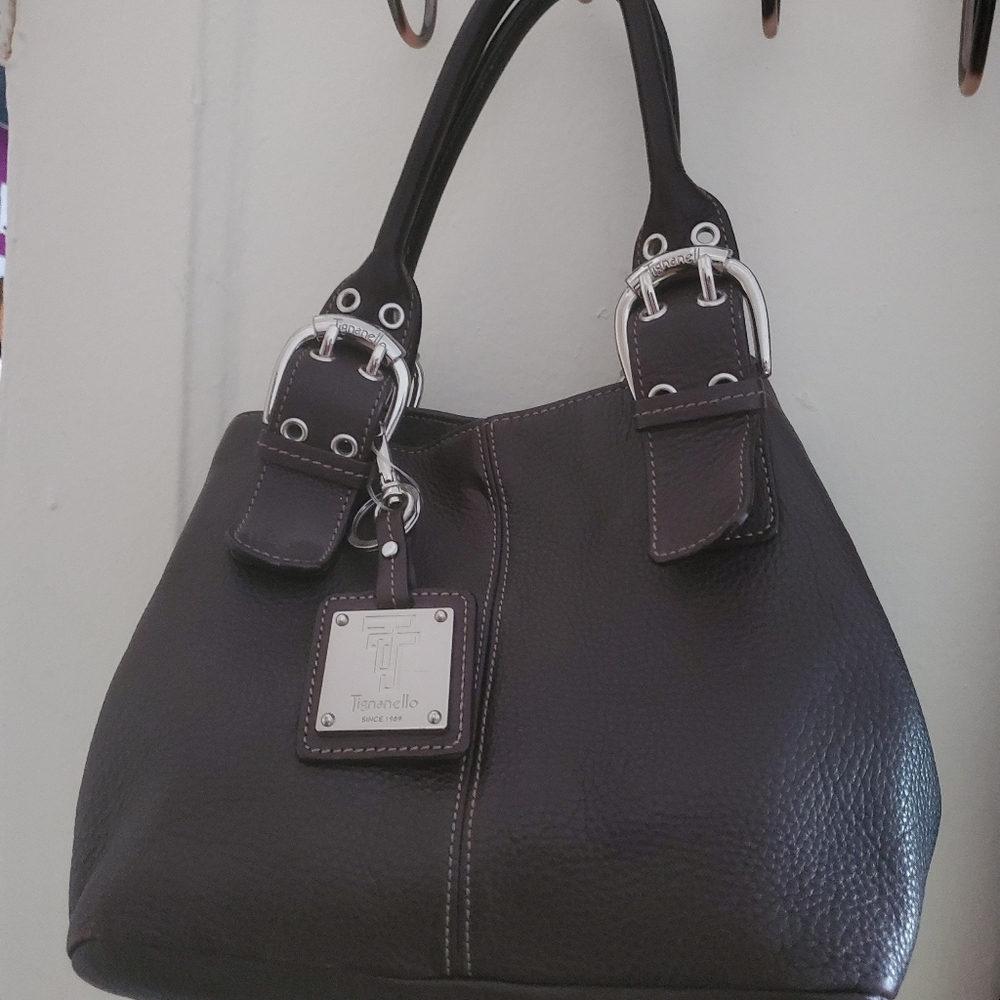 Tignanello Perfect 10 Small Chocolate Hobo Bag